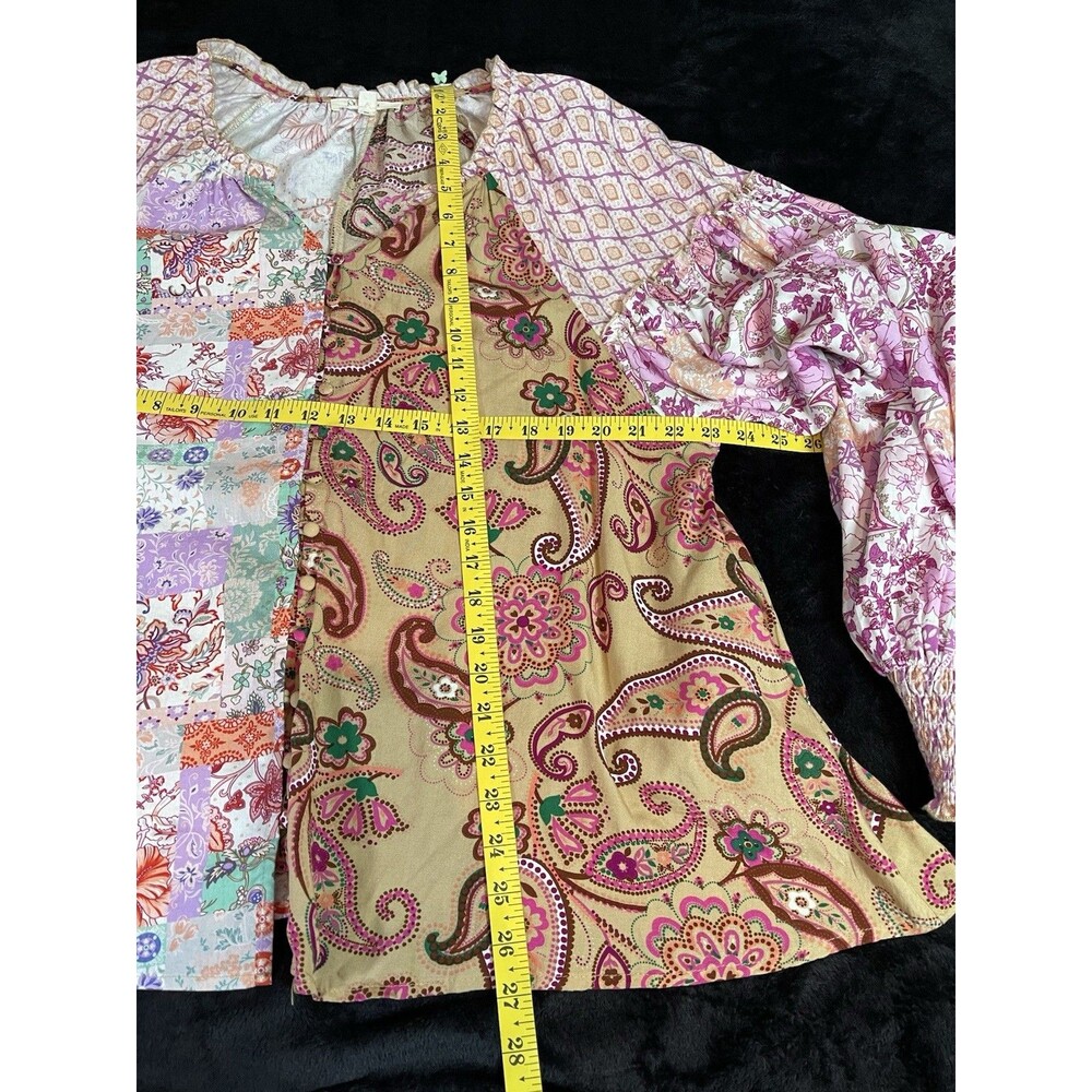 Oli & Hali NEW womens paisley balloon sleeve boho cottagecore blouse Large - Picture 7 of 12
